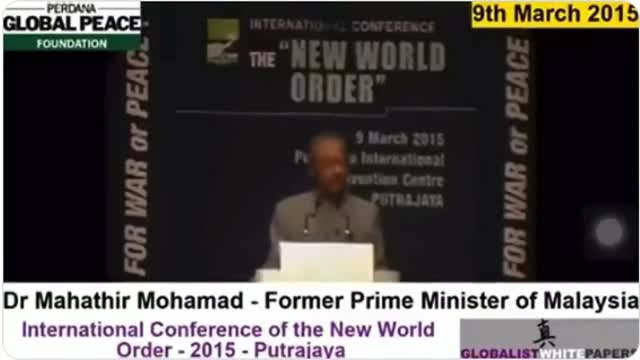 NWO And Depopulation Agenda - Dr. Mahathir Mohamad