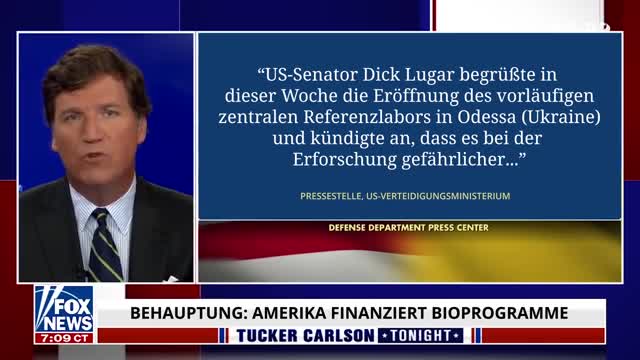 Geheime US-Biowaffenlabore in der Ukraine. Sogar die USA haben ihren vertrauen verloren.