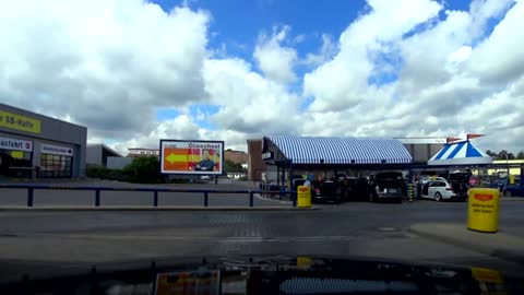 A relaxing car wash