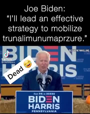 Biden tripping over his Words
