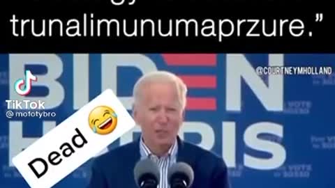 Biden tripping over his Words