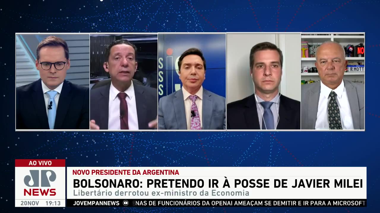 Bolsonaro (PL) diz que cogita ir à posse de Javier Milei