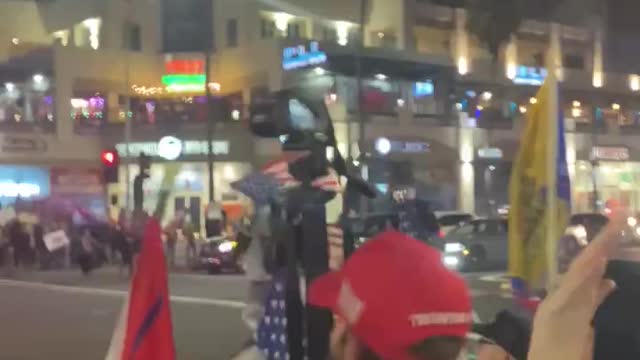 Hunting Beach Cali. Strong support for President Trump.