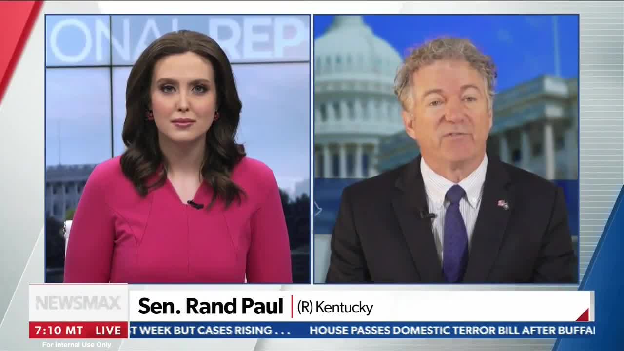 Dr. Rand Paul on Inflation: "Stop borrowing money, stop printing money" - May 19, 2022