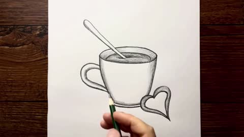 Draw A Shadow At The Bottom Of The Cup