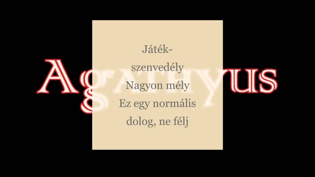 Agathyus ¬ Játék-szenvedély (hivatalos dalszöveges audió)