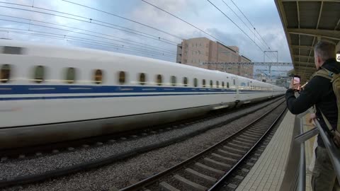 Shinkansen Train crossing @300 kmph