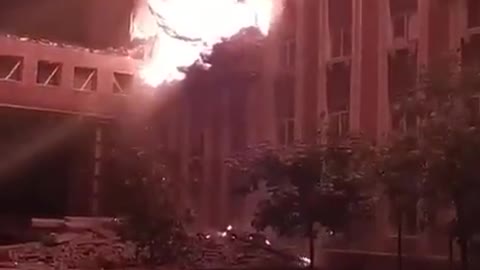 A rocket attack was carried out at a thermal power plant in Slavyansk at night