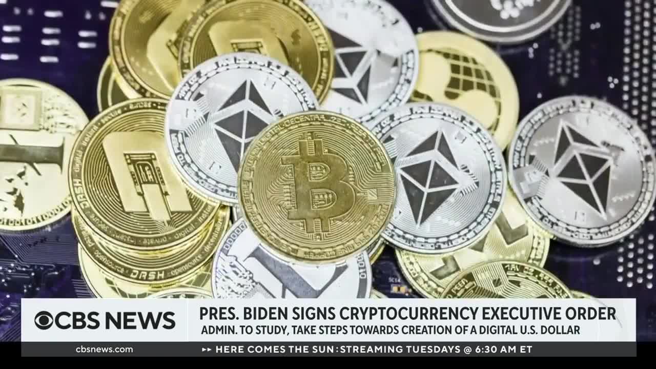 Biden signs executive order on cryptocurrency