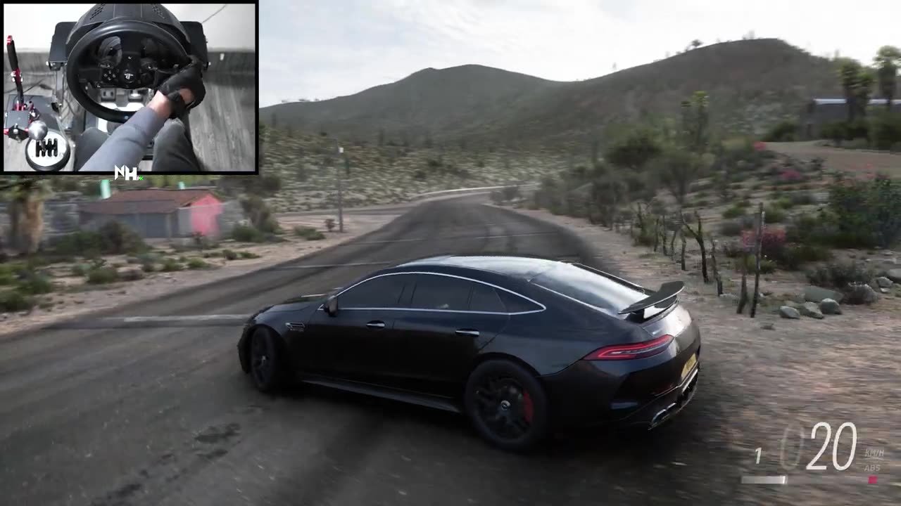 Mercedes AMG GT63S 4-Door Coupe Forza Horizon 5 Steering Wheel Gameplay