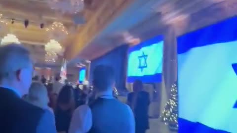 Why are Jews singing the Israeli national anthem in front of Trump...