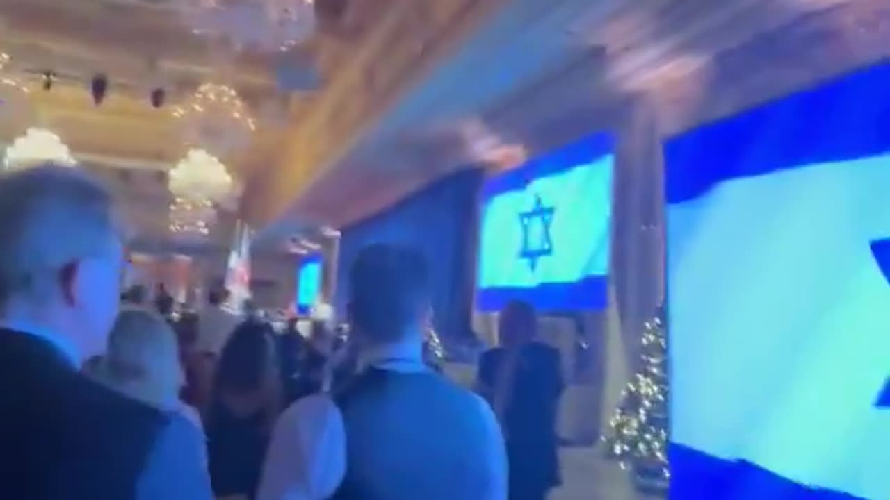 Why are Jews singing the Israeli national anthem in front of Trump...