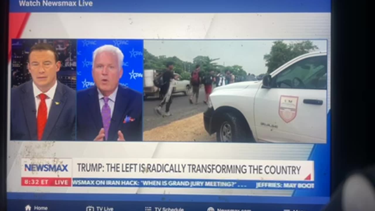 Newsmax migrant crisis created by Biden & Harris