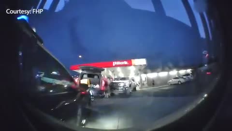 Dash Cam Video of a Police Chase in Florida.
