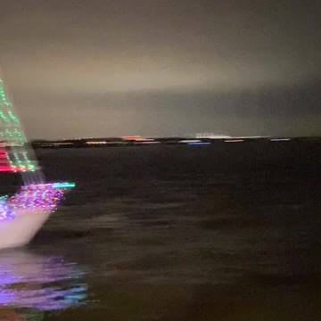 Christmas Boat Light Parade Kemah TX 4