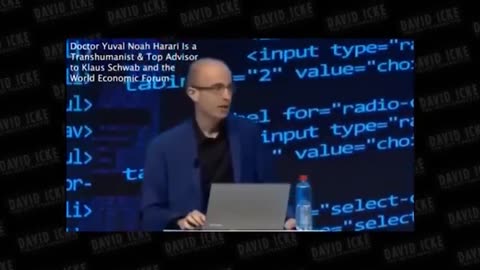 YUVAL NOAH HARARI - CONFIRMING WHAT DAVID ICKE SAID IS TRUE