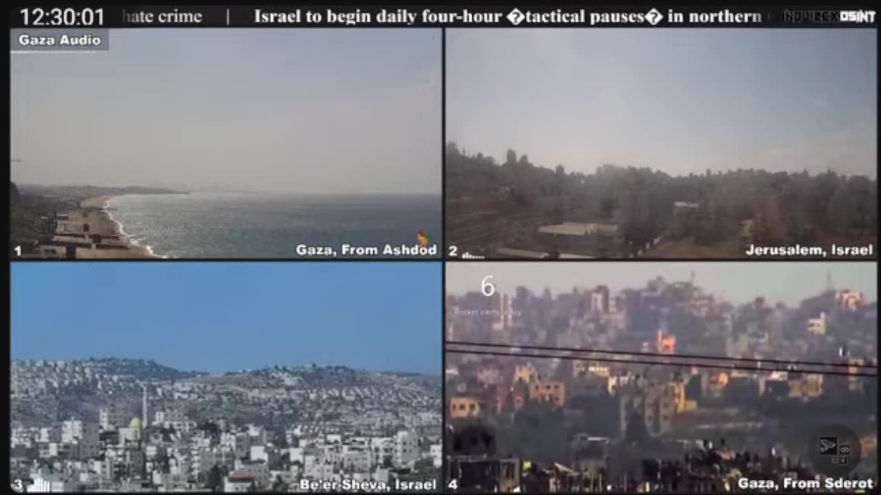 Gaza Live: Real-time HD Camera Feeds from Gaza