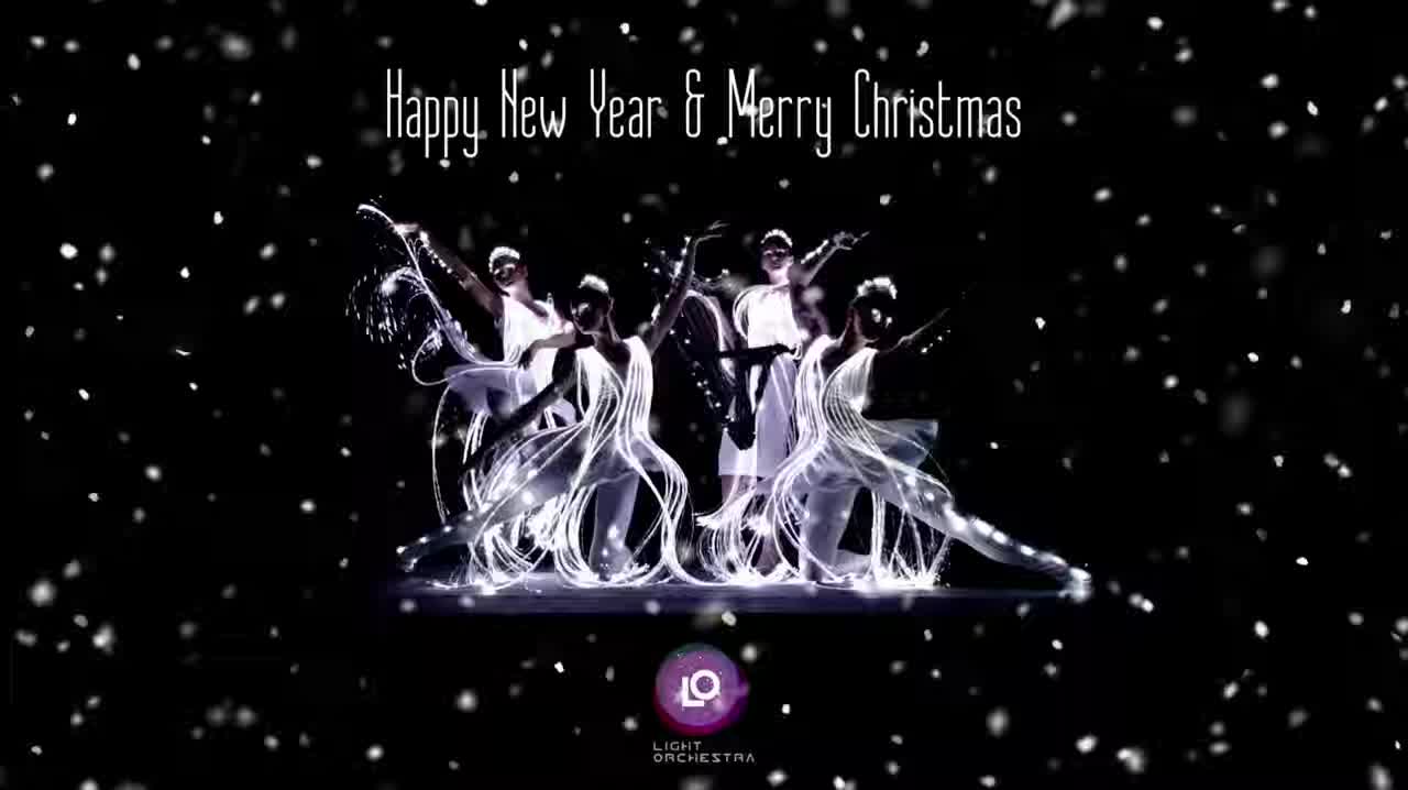 Light Orchestra LED ballerinas Christmas and New Year show