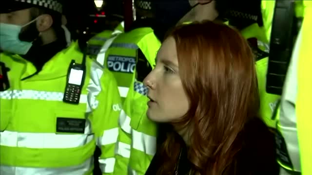 Several detained at vigil for woman murdered in London