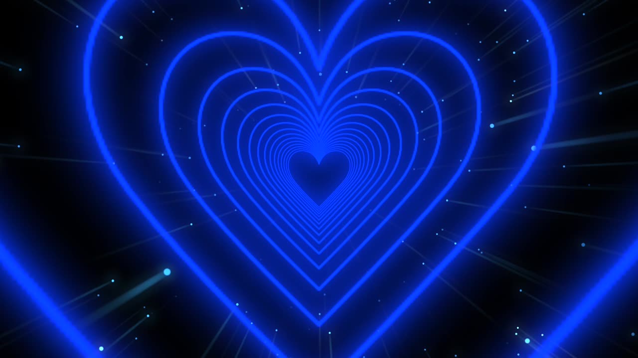 424. Heart Calming Background💙Blue Heart Background Heart Screensaver Heart