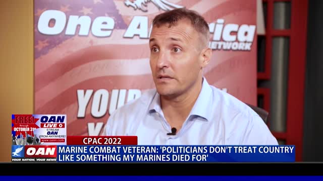 Marine combat veteran: ‘politicians don’t treat country like something my Marines died for'