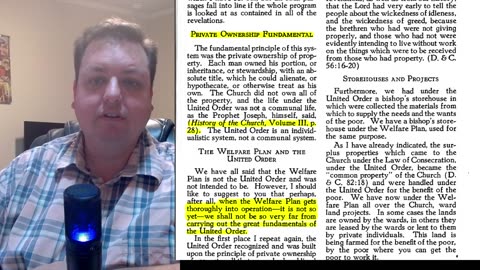 Consecration | Communism - 04 | Joseph Smith's statement on Socialism