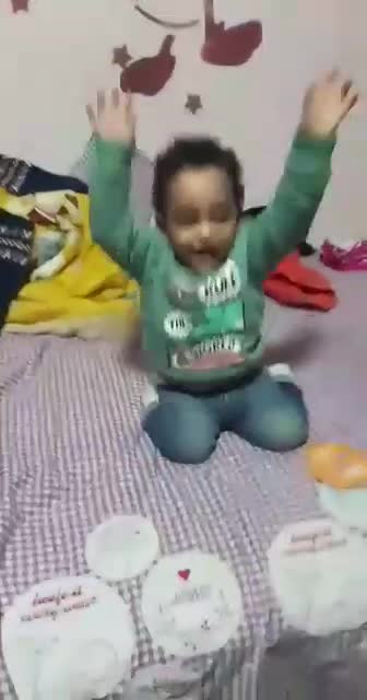 My baby dancing on the music