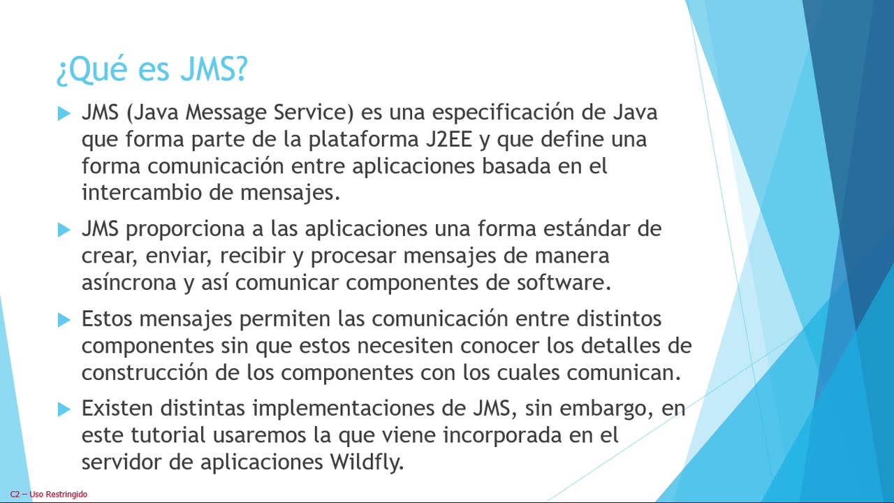 Java parte 123. JMS: comunicación asíncrona entre componentes. Parte 1