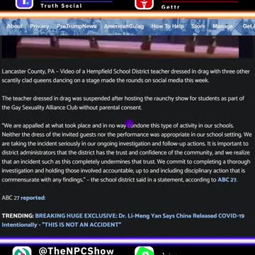 Teacher Suspended For Hosting A Drag Show