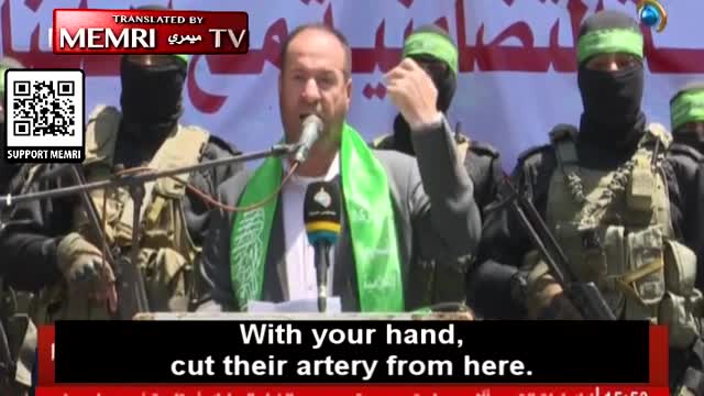 Senior Hamas Official to Palestinians in Jerusalem: Buy 5-Shekel Knives, Cut Off the Heads of Jews