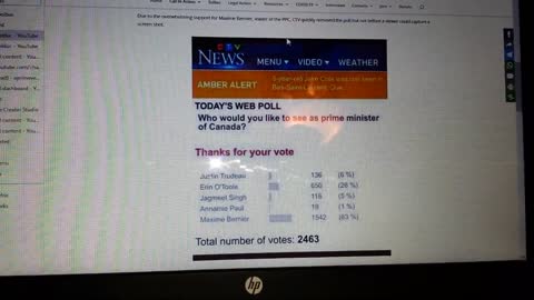 PPC Maxime Bernier LEADING in the CTV Poll at 63% !