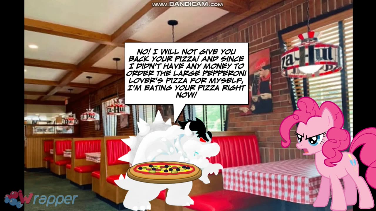 Dark Snow Bowser Steals Pinkie Pie's Pizza at Pizza Hut/Grounded