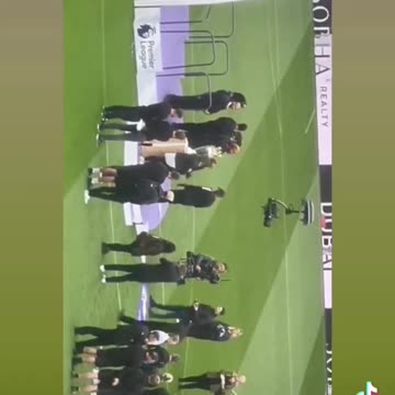 Unused Premier League celebration arch with Arsenal logos spotted at the Emirates