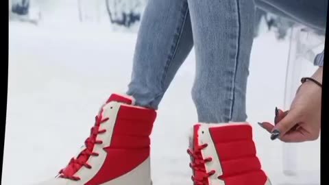 Women's comfortable snow boots