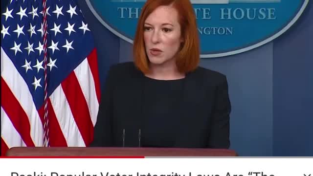 Jen Psaki: New GOP Ballot Rules - "Worst Challenge to Our Democracy Since Civil War"