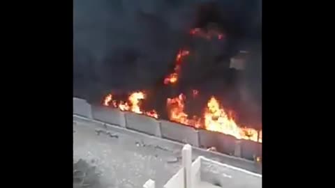 Petrol car fire