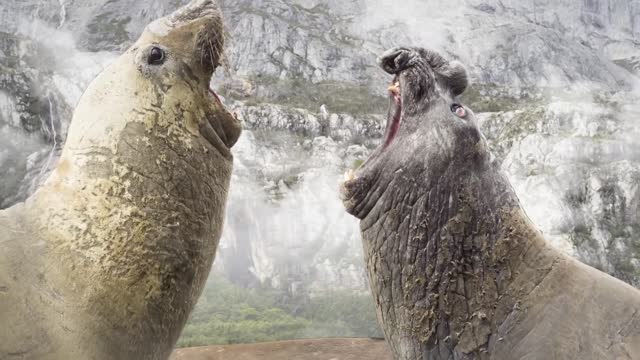 Polar Bear Stands Her Ground to Feed Her Cubs | Life | BBC Earth