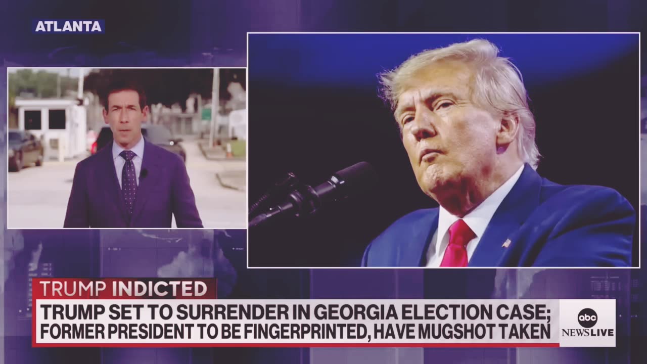 Trump set to surrender news