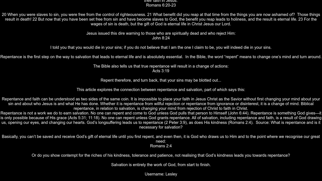 What Are the Way of Repentance and the Way of Eternal Life