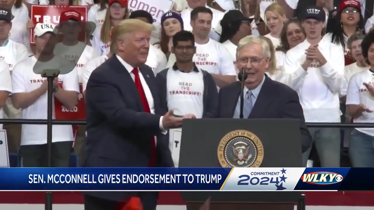 Mitch McConnell endorses Donald Trump for president