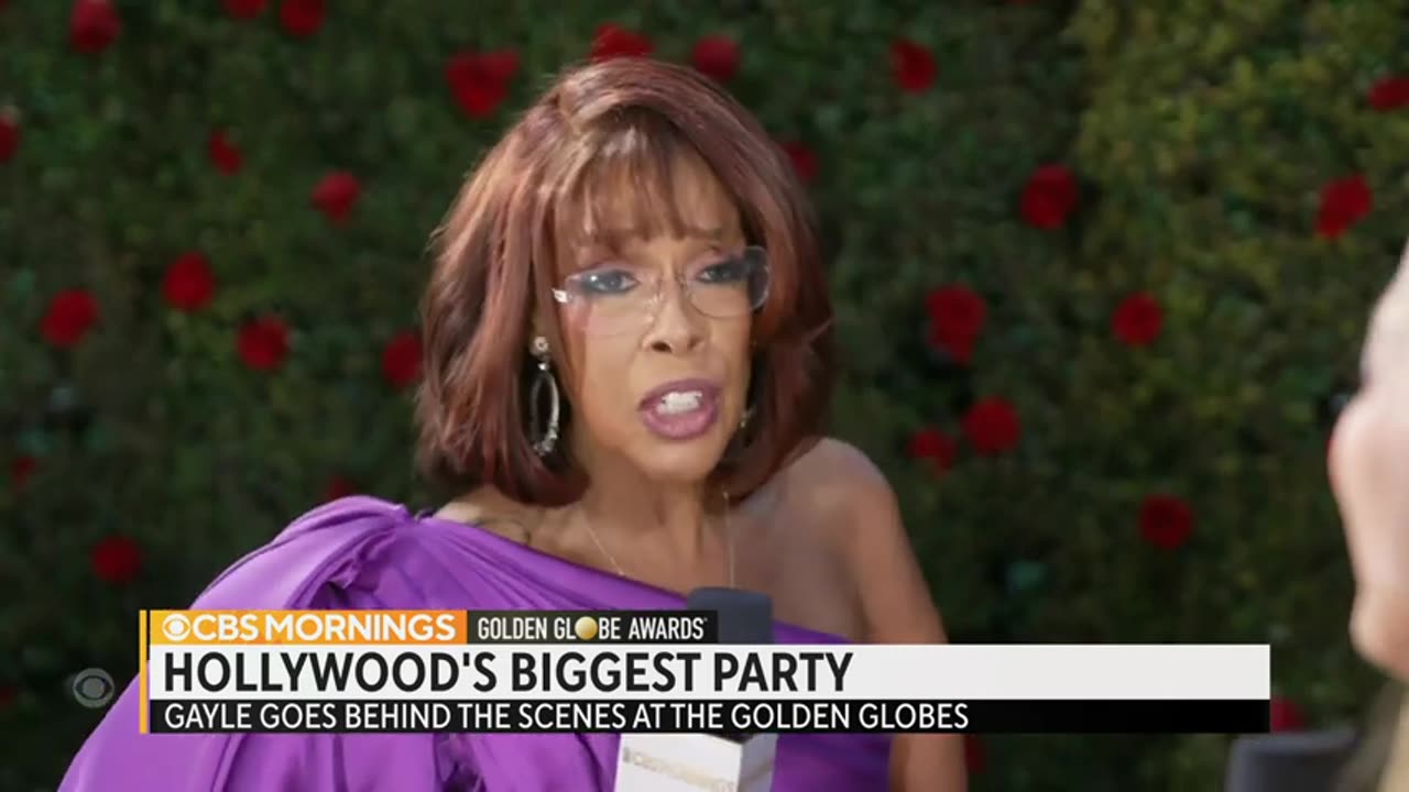 CBS This Morning : Gayle King goes behind the scenes at the Golden Globes