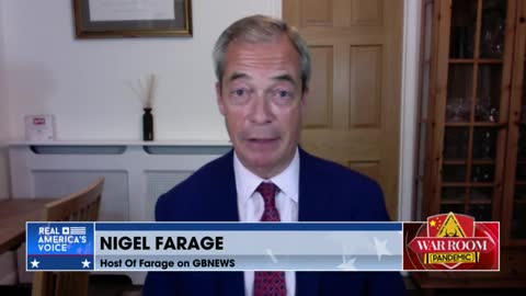 Nigel Farage on Bannon's War Room Aug 30