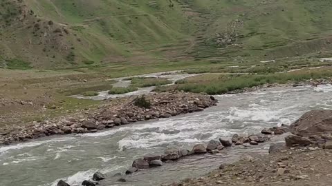 Naran River Side Road Views Pakistan