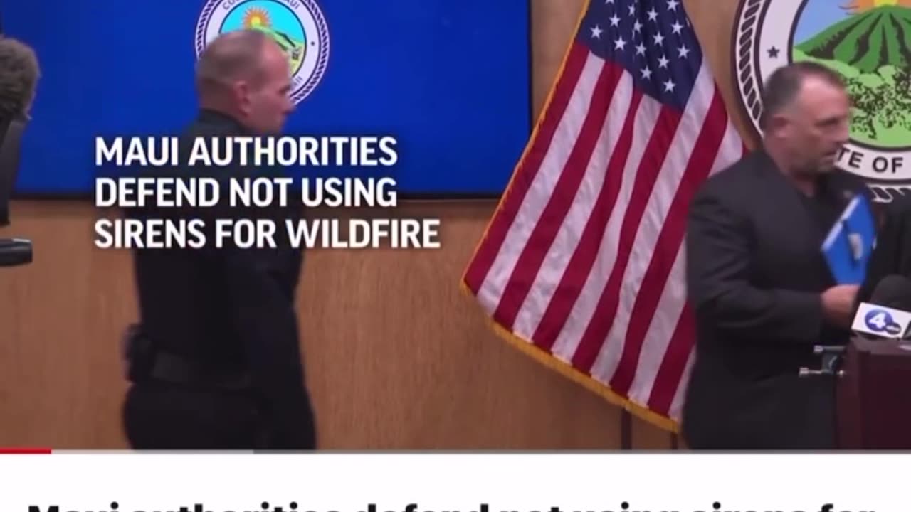 Maui authorities defend not using sirens for wildfires