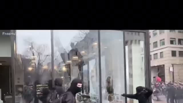 Democrats Destroying Cities during the Inauguration