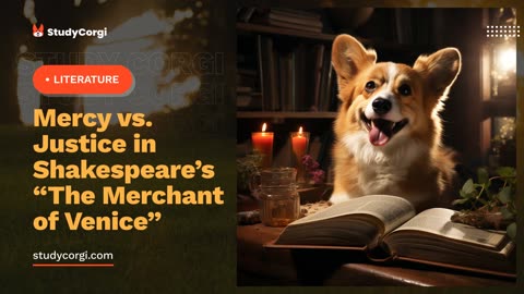 Mercy vs. Justice in Shakespeare’s “The Merchant of Venice” - Essay Example