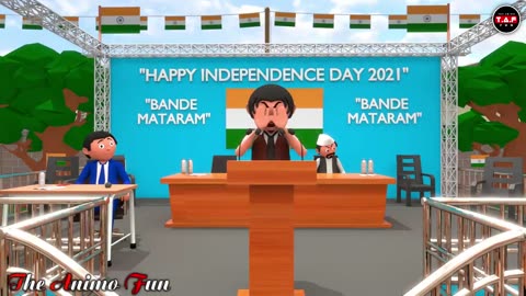 15 August speech/cartoon funny video