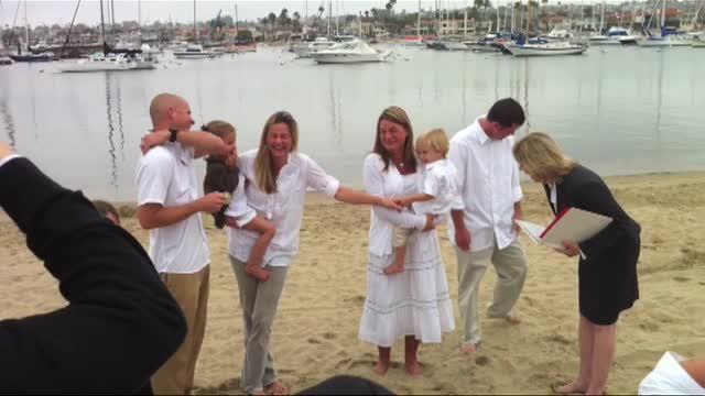 Little Boy Affirms His Body Parts During Baptism