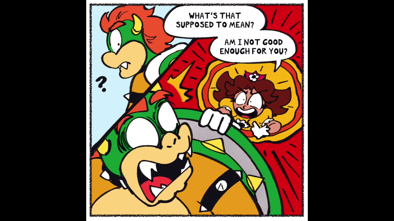 Bowser vs Daisy Part 1 - Comic with Sound