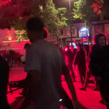 Far-Left mobs carrying Antifa flags and banners were seen marching in Paris before the Riots started